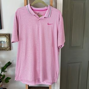 Men’s Nike Dri-Fit Polo | Size XL | Pink Golf Polo